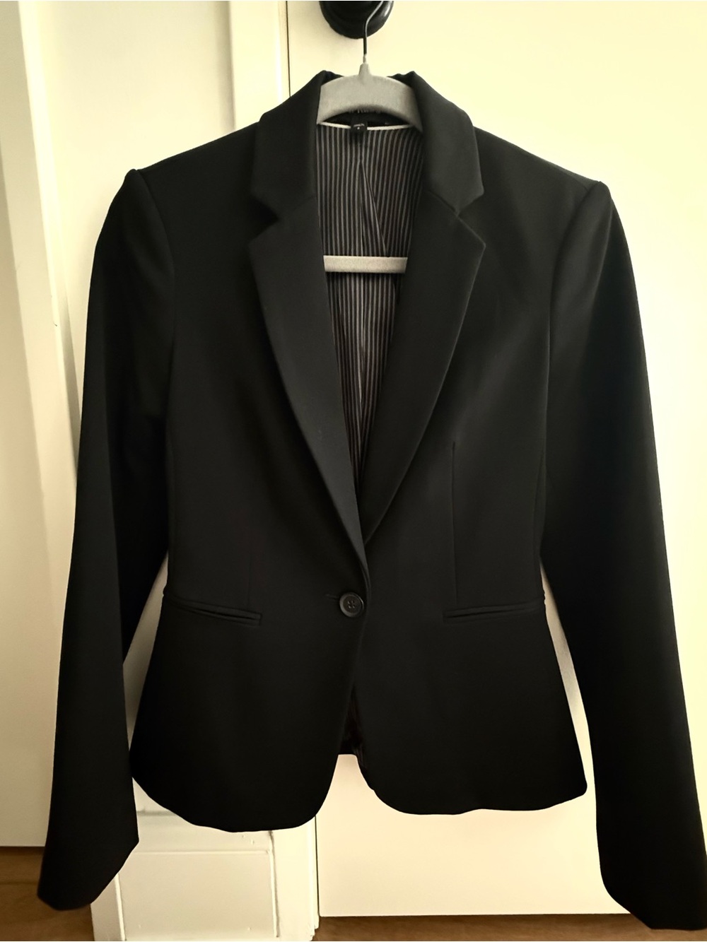 Express Black Stretch One Button Blazer Size 0